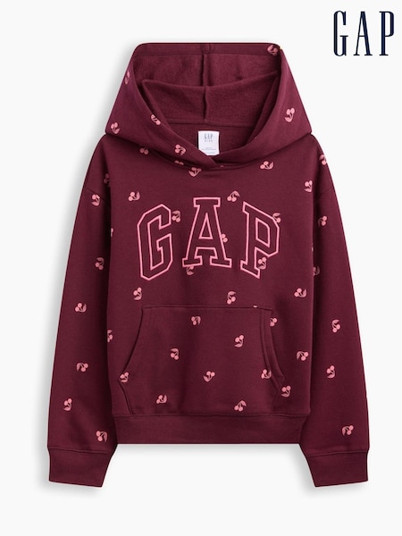Burgundy Cherry - Gap Relaxed Logo Hoodie (4-13yrs)