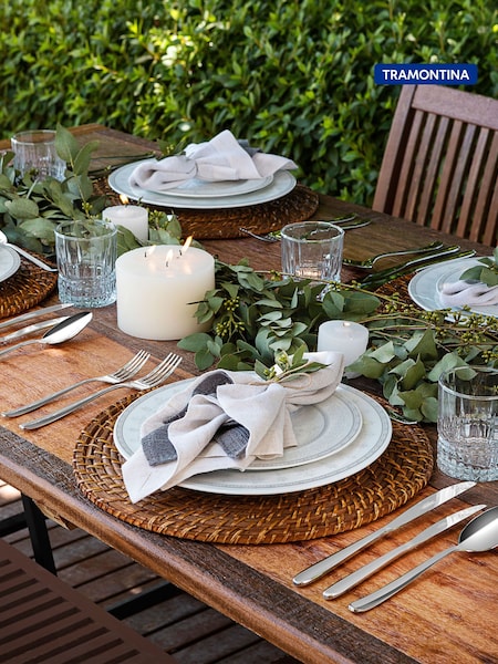 Tramontina White and Grey Gabrielle 20 Piece Dinner Set (E59248) | €272