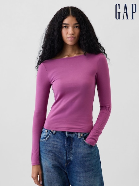 Violets - Gap Closeknit Jersey Scoop-back T-shirt