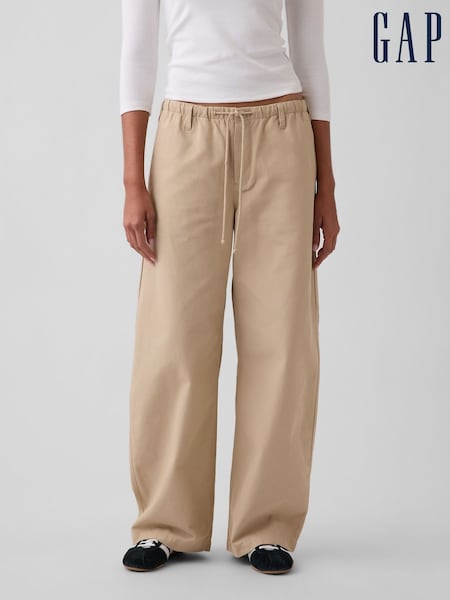Beige - Gap Easy Barrel Cargo Trousers