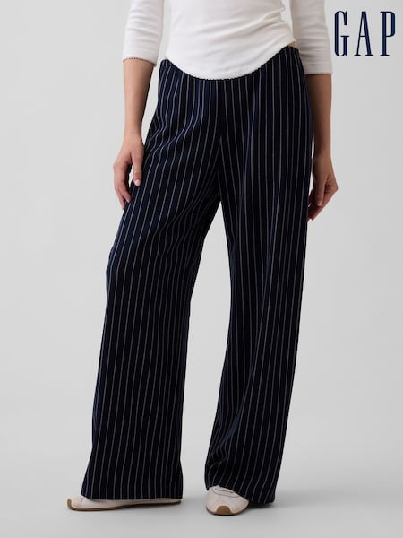 Marin Randig - Gap Brushed Twill Easy Wide-leg Trousers