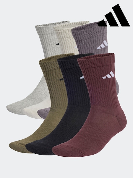 adidas Green New Logo Crew Socks 6 Pack (E59483) | €25