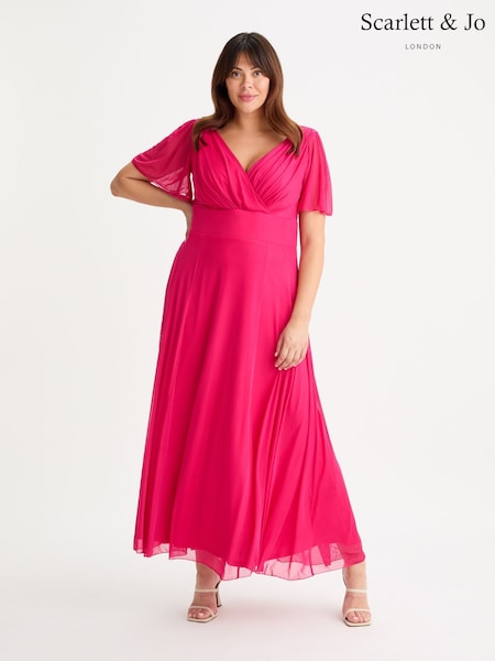 Scarlett & Jo Isabelle Solid Float Sleeve Maxi Dress (E59537) | €119