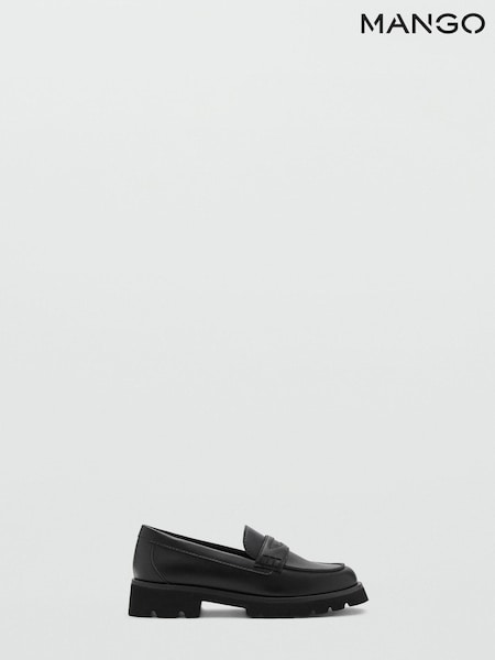 Mango Black Classic School Loafers (E59650) | €21.50