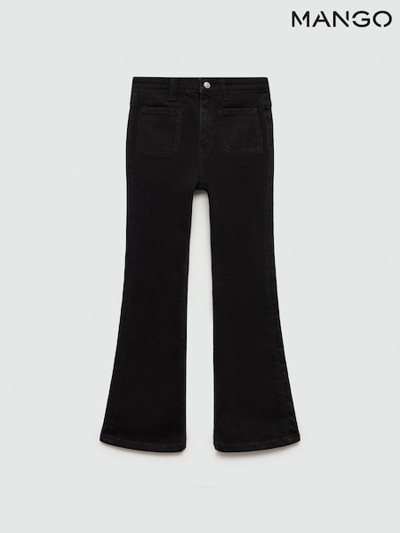 Mango Black Flared Jeans With Pocket (E59657) | €17.50