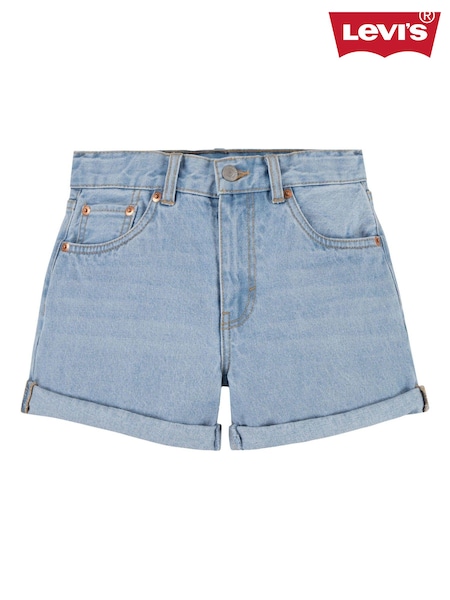 Levi's® Mom Light Wash Denim Shorts With Roll Cuff (E59760) | 146 LEI - 167 LEI