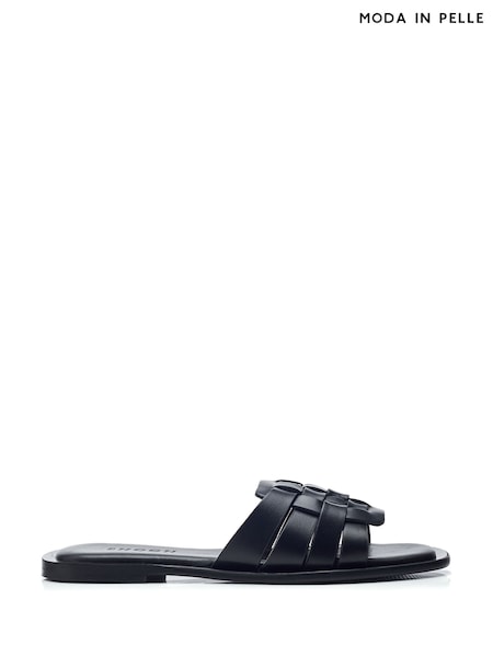 Moda in Pelle SH Athol Woven Vamp Flat Mule Sandals (E59851) | AED460
