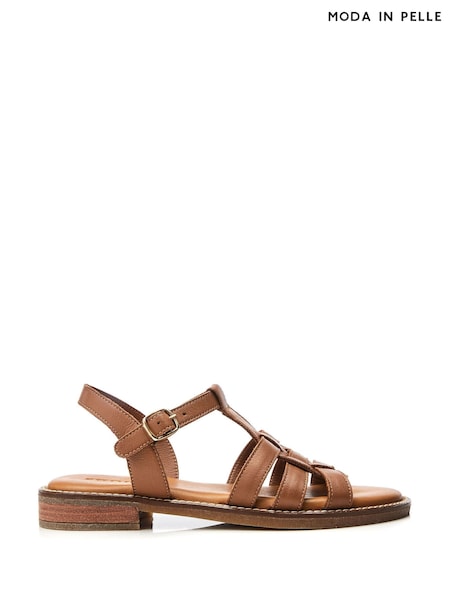 Moda in Pelle SH Saddle Flat T-Bar Strap Sandals (E59873) | €113