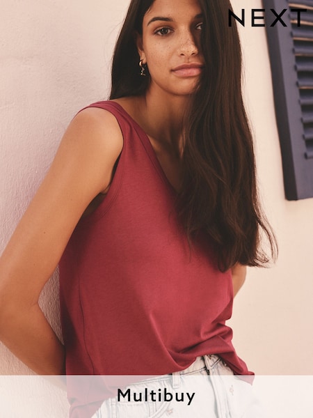 Raspberry Pink Modal Slouch Vest (E59967) | €12