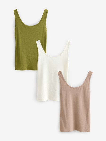 Neutral Thick Strap Vests 3 Pack (E60017) | €36