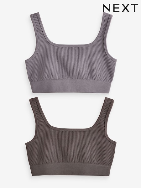 Multi Ribbed Bra Tops 2 Pack (E60039) | 165 SAR