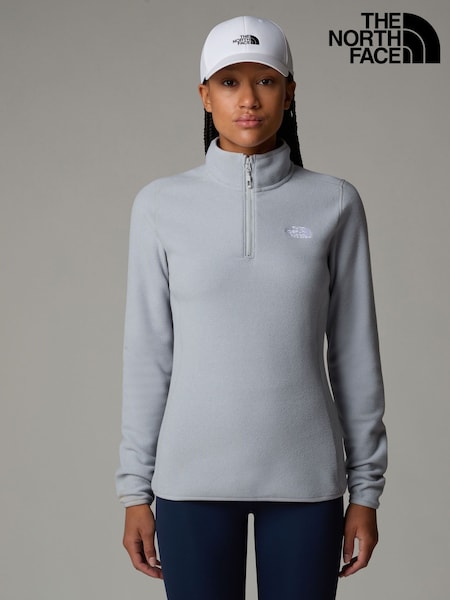 The North Face Grey Womens 1/4 Zip Glacier Fleece (E60191) | €77