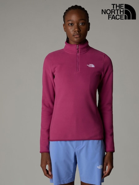 The North Face Purple Bolt Womens 1/4 Zip Glacier Fleece (E60195) | ₪302