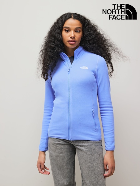 Sininen kromi - The North Face Womens Full Zip Glacier Fleece (E60197) | €118