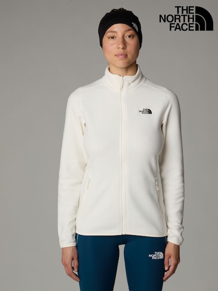 Valkoinen - The North Face Womens Full Zip Glacier Fleece (E60212) | €118