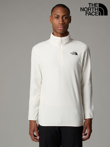 Білий - Бічний логотип - The North Face нейтральний Side Logo Glacier Quarter Zip Fleece (E60226) | 3 605 грн