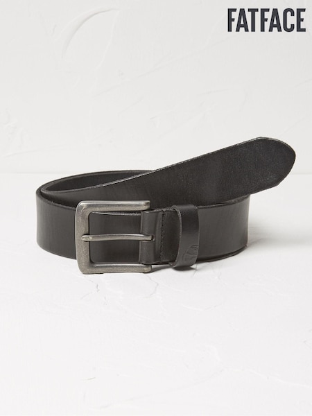 Musta - FATFACE Italialainen Nahka Vyöt (E60272) | €47