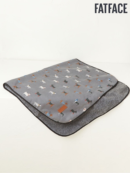 FatFace Grey Marching Dogs Pet Blanket (E60338) | €41