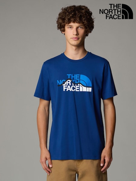 Azul - The North Face Mountain Line T-Shirt (E60492) | 42 €