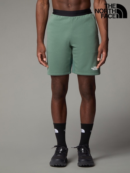 The North Face Green Mens Mountain Athletics Fleece Shorts (E60538) | kr857