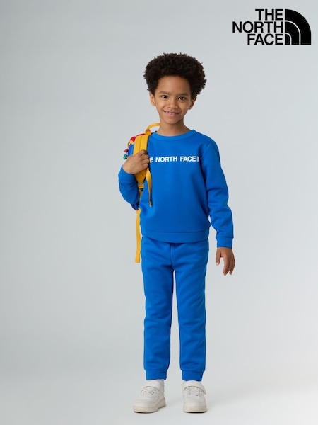 The North Face Blue Dark Kids Easy Full Zip Sweat Suit Set (E60554) | €66