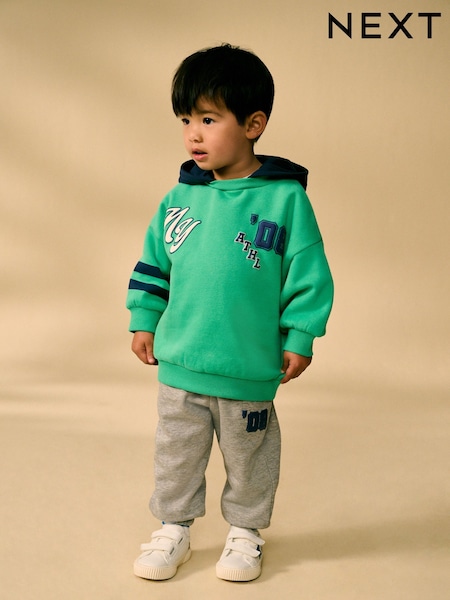 Green Varsity Hoodie and Joggers Set (3mths-7yrs) (E60681) | R$ 195 - R$ 235