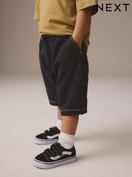 Gri cenuşiu - Jersey Carpenter 100% Cotton Shorts (3mths-7yrs) (E60785) | 60 LEI - 74 LEI