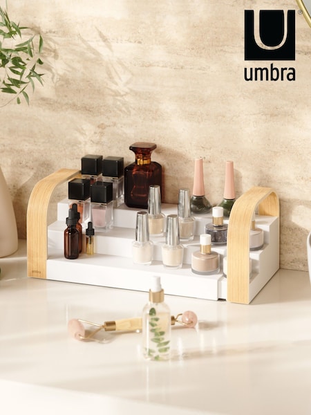 Umbra White Natural Bellwood 3 Tier Spice Shelf (E60833) | $56
