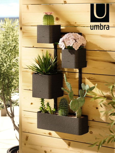 Umbra Black Cubiko Wall Planter (E60853) | €159