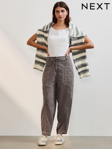Charcoal Grey Cargo Trousers (E60975) | kr459