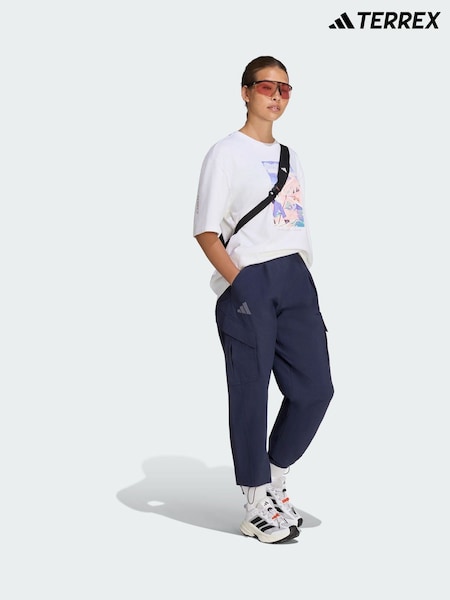Blue - Adidas Terrex Xploric Clima365 Cargo Tracksuit Bottoms