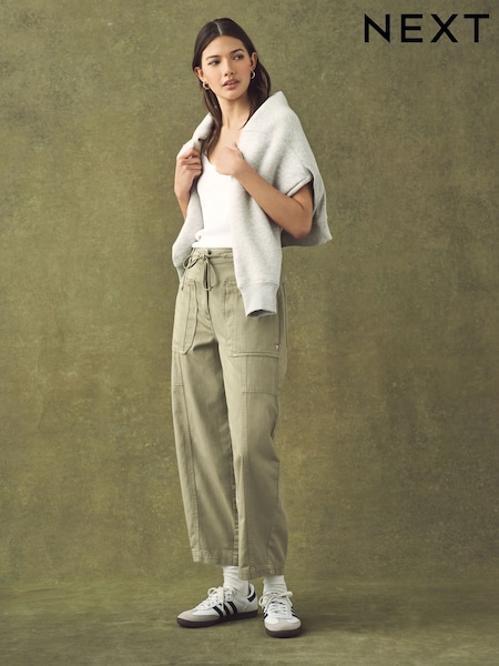 Khaki Green Cargo Trousers (E60983) | kr459