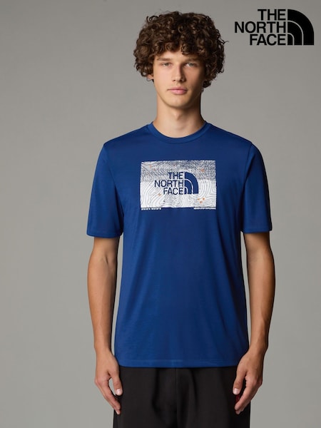 The North Face Blue Foundation Abstract Graphic T-Shirt (E61047) | €50