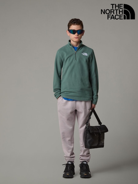 The North Face Green Teen Glacier 1/4 Zip Fleece (E61119) | $41