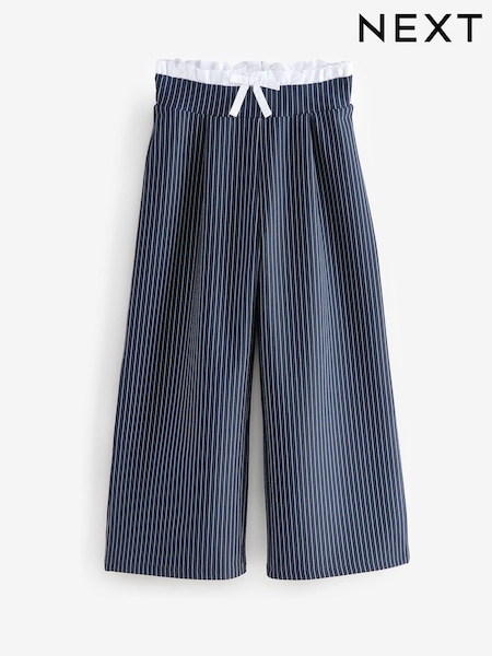 Navy/White Pinstripe Trousers (3-16yrs) (E61303) | AED56 - AED71