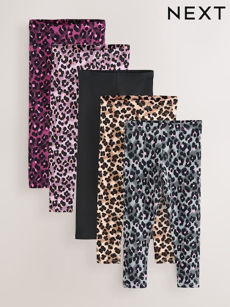 Animal Leggings 5 Pack (3-16yrs) (E61326) | €28 - €39