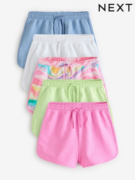 Arcoíris/rosa/azul/blanco/lima - Jersey Shorts 5 Pack (3-16yrs) (E61336) | 28 € - 36 €