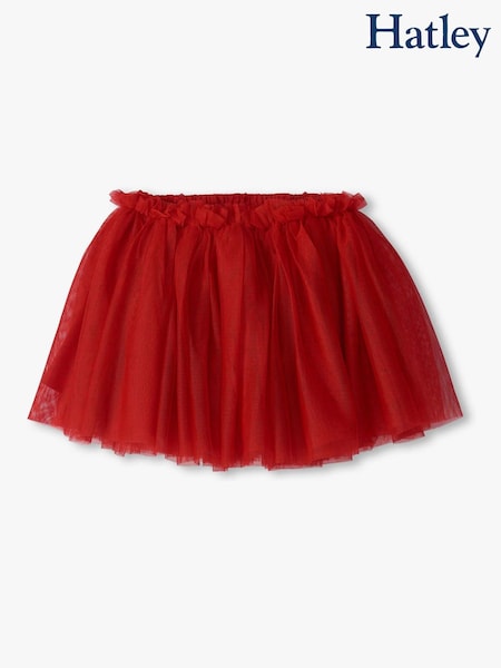 Červená - Hatley Chex Red Puffy Tutu Skirt