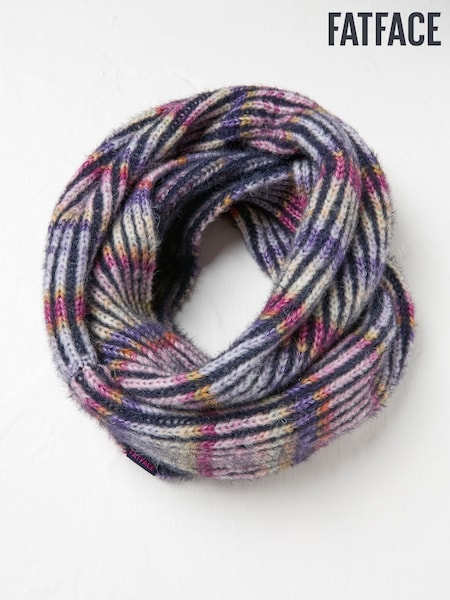 FatFace Navy Spacedye Knit Snood (E61382) | €26