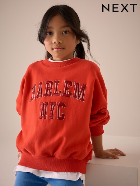 Red Slogan Sweatshirt (3-16yrs) (E61412) | €17.50 - €24