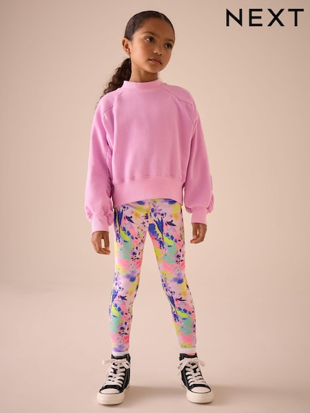 Pink Sweatshirt And Bright Sports Legging Set (3-16yrs) (E61613) | kr384 - kr484