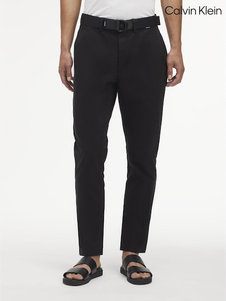 Calvin Klein Black Modern Twill Slim Chinos (E61686) | €87
