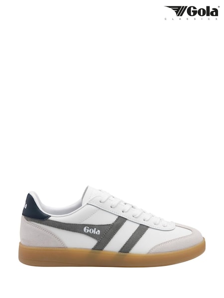 White - Regular Gola Viper Leather Lace-up Trainers