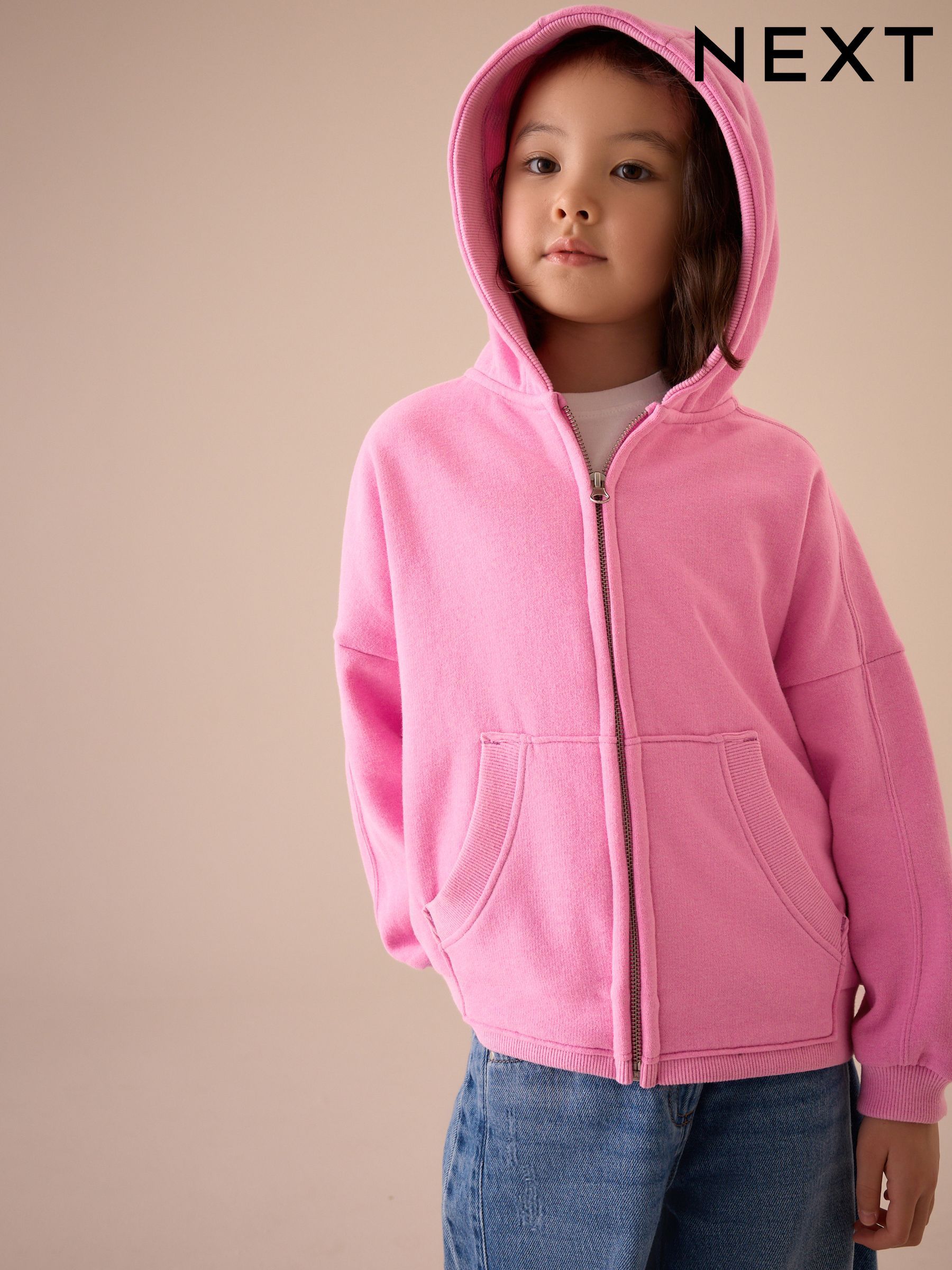 Girls' Hoodies Zip Through Girlsclothing | Next Singapore
