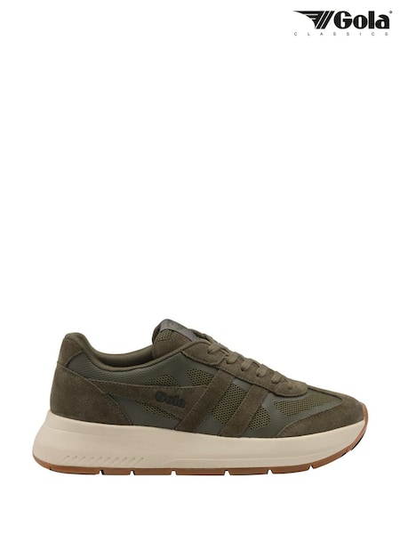 Green - Regular Gola Seattle Lace-up Trainers