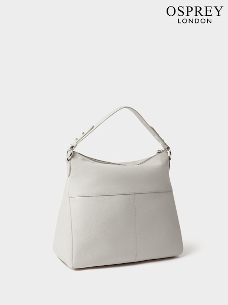 Natural - Osprey London Leather Hobo Bag