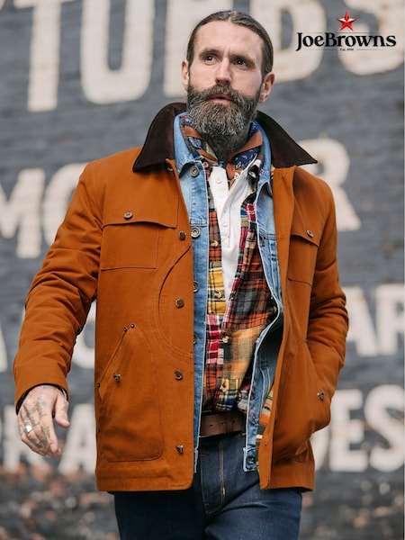 Brown - Regular Joe Browns Cut Above Canvas Workwear Jacket