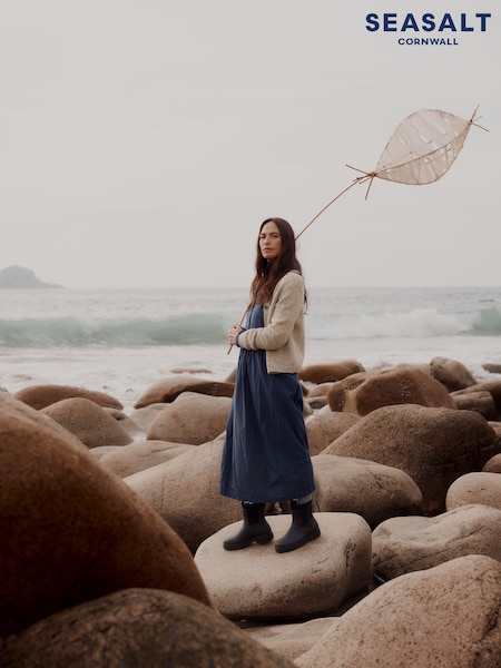 Blue - Seasalt Cornwall Fleet Long Sleeve Dress