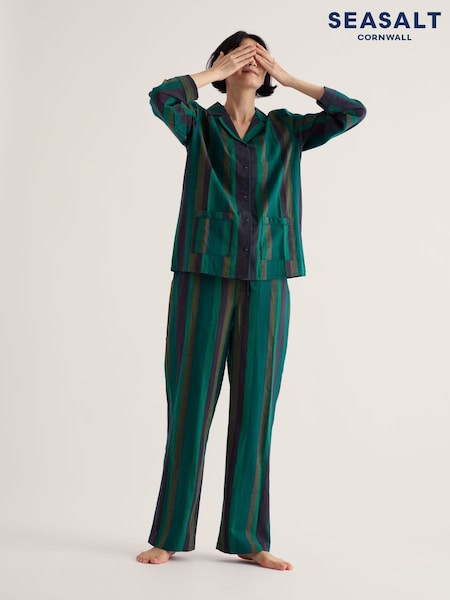 Blue - Seasalt Cornwall Sailing Moon Pyjamas