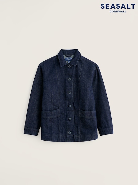 Blue - Seasalt Cornwall Croplands Denim Jacket